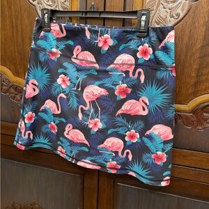 Ready Golf Tropical Flamingo Print Women's Skort